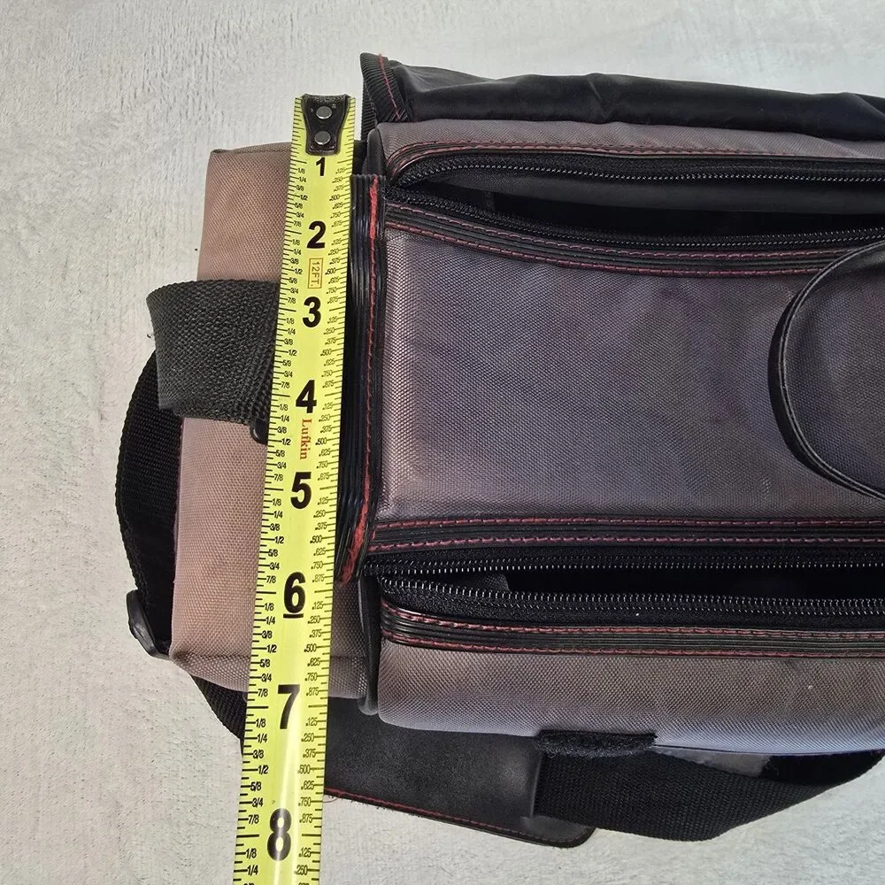 Ryka Camera Bag TB-250 Grey Padded Divides DSLR 14”x8”x7” Faded Shoulder Strap